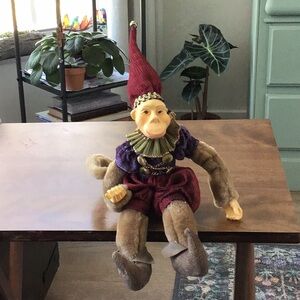 Retired Mark Roberts Collection Jester Monkey
